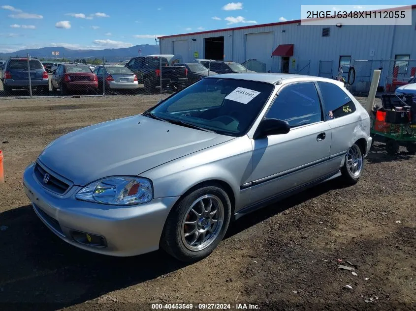 1999 Honda Civic Dx VIN: 2HGEJ6348XH112055 Lot: 40453549