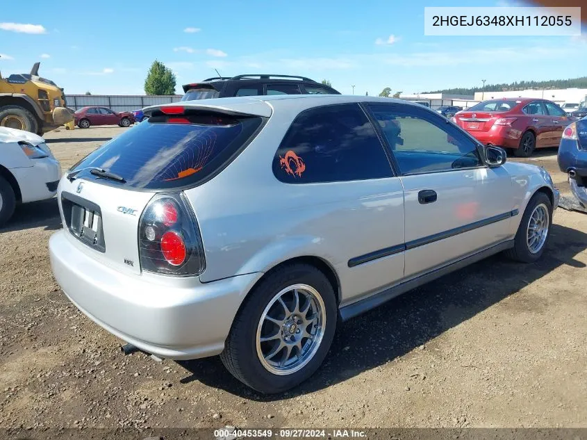 2HGEJ6348XH112055 1999 Honda Civic Dx