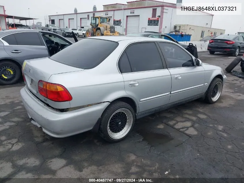 1HGEJ8648XL037321 1999 Honda Civic Ex