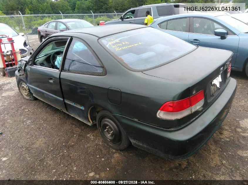 1999 Honda Civic Dx VIN: 1HGEJ6226XL041361 Lot: 40466400