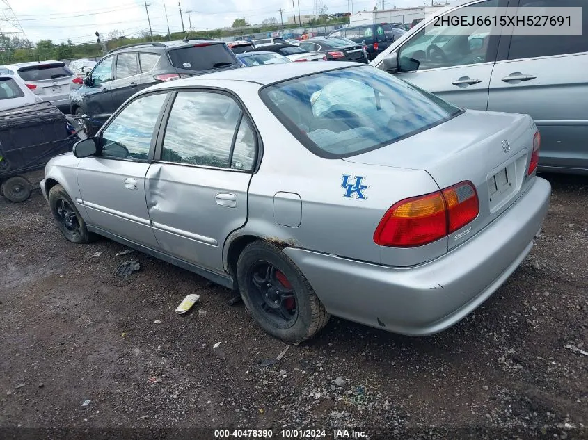 1999 Honda Civic Value Package VIN: 2HGEJ6615XH527691 Lot: 40478390