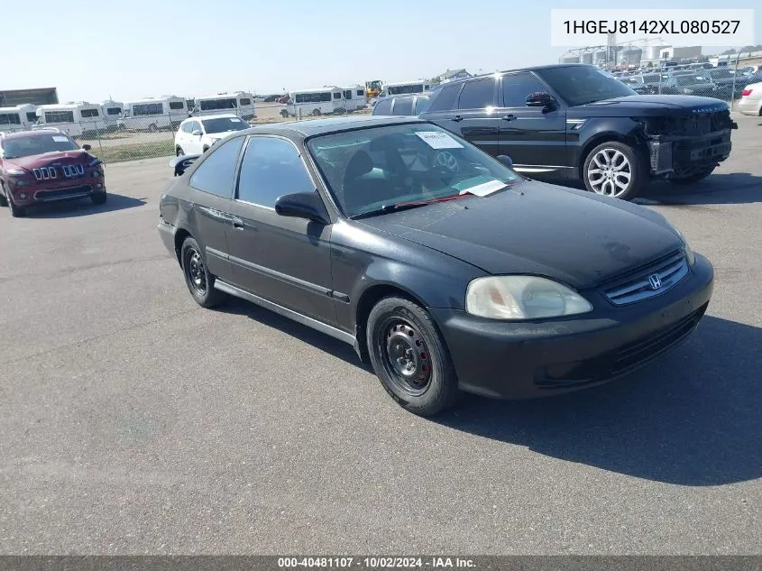 1999 Honda Civic Ex VIN: 1HGEJ8142XL080527 Lot: 40481107