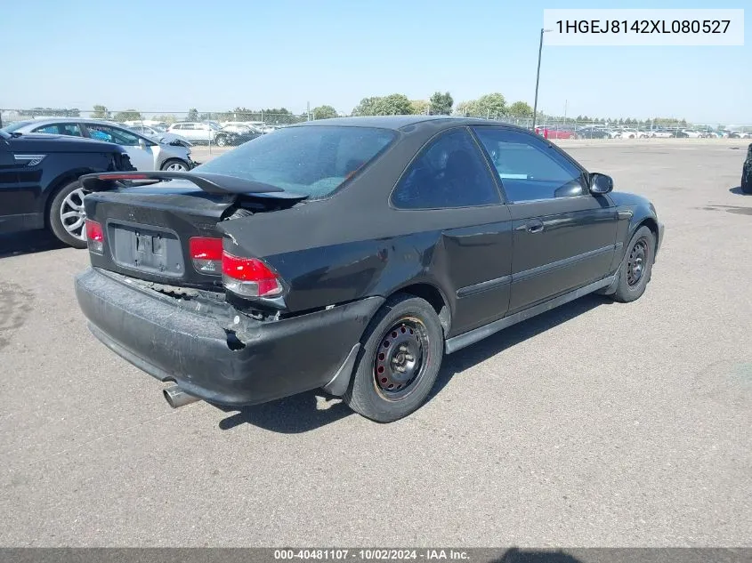 1999 Honda Civic Ex VIN: 1HGEJ8142XL080527 Lot: 40481107