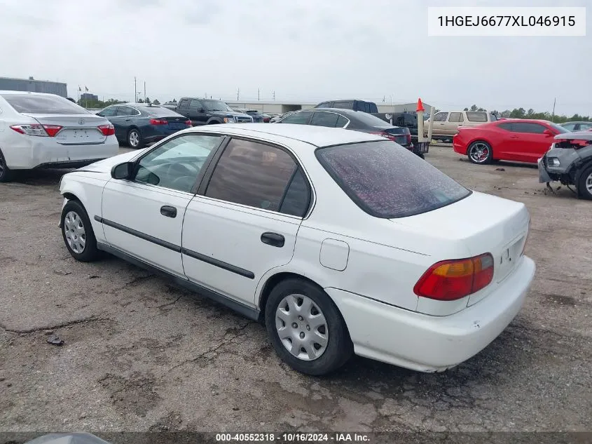 1HGEJ6677XL046915 1999 Honda Civic Lx