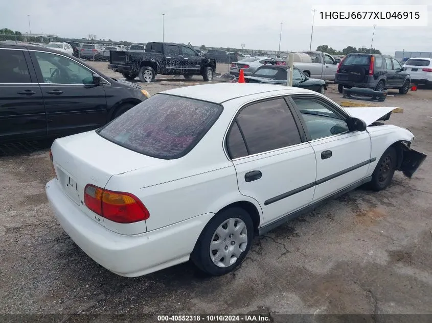 1HGEJ6677XL046915 1999 Honda Civic Lx