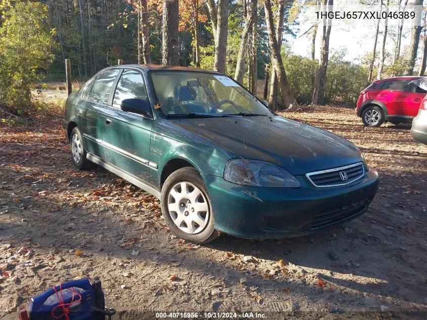 1999 Honda Civic Lx VIN: 1HGEJ657XXL046389 Lot: 40715956