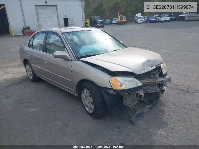 2HGES26781H599874 2001 Honda Civic Ex