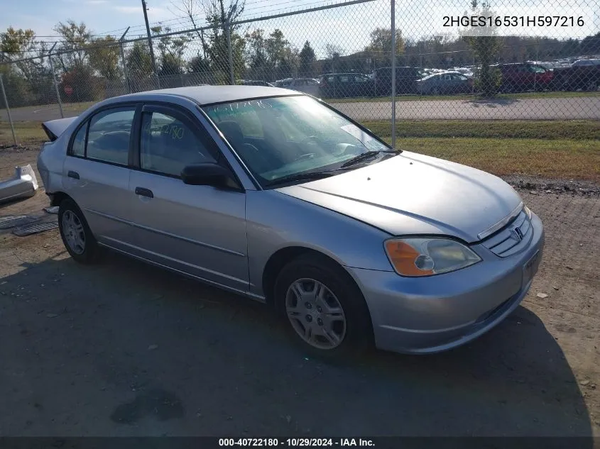 2HGES16531H597216 2001 Honda Civic Lx