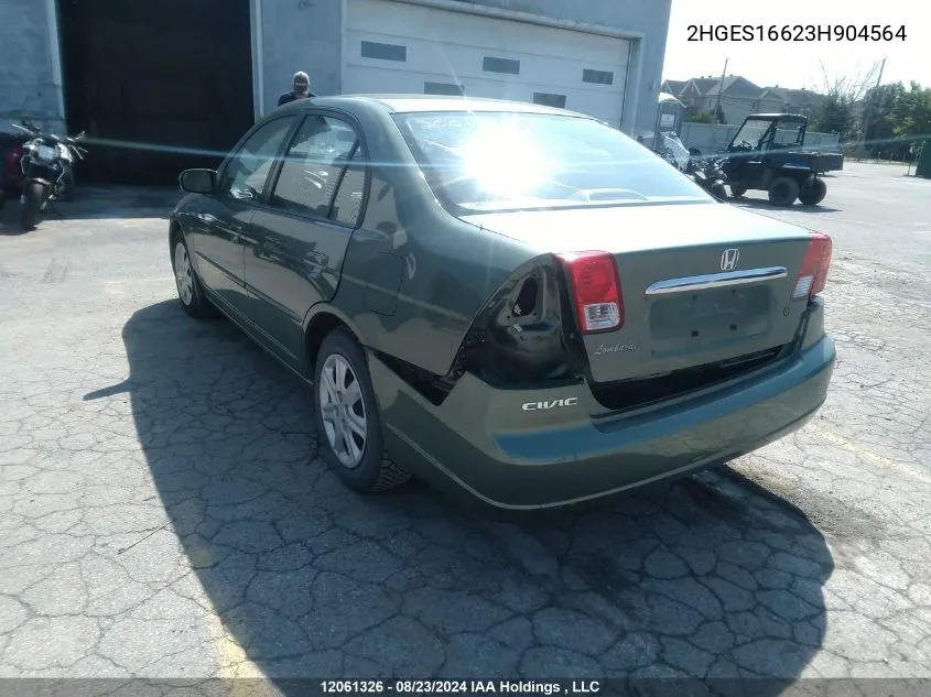 2HGES16623H904564 2003 Honda Civic Sdn