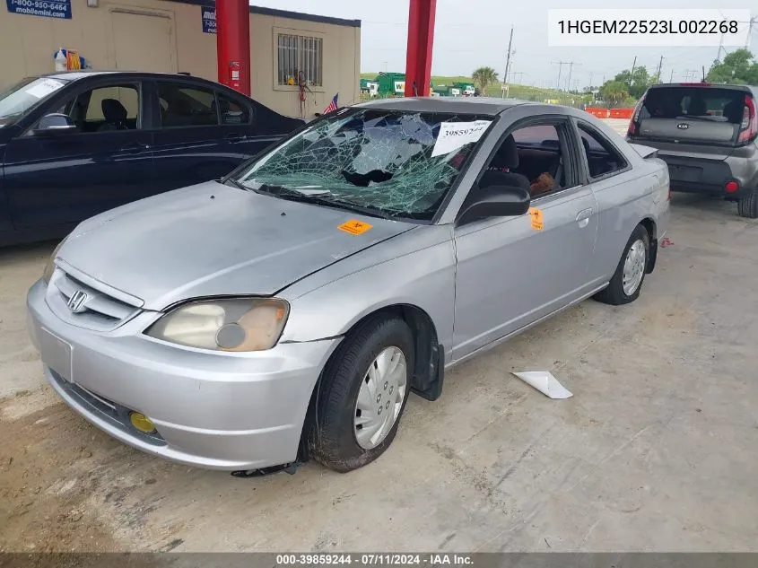 1HGEM22523L002268 2003 Honda Civic Lx