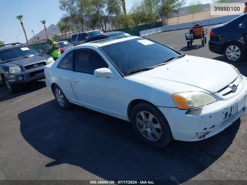 2003 Honda Civic Ex VIN: 1HGEM229X3L036848 Lot: 39880100