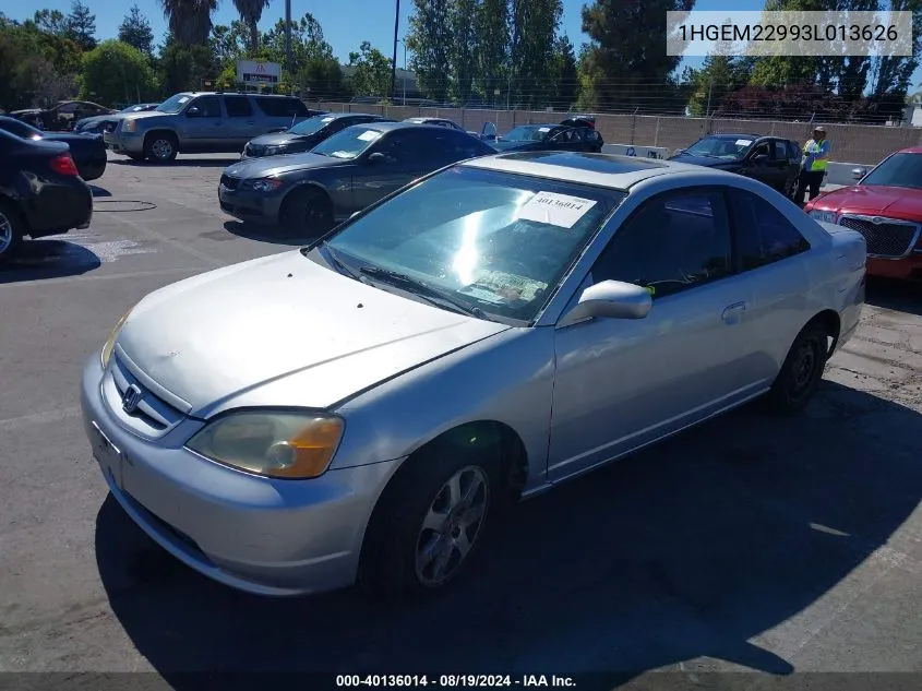 1HGEM22993L013626 2003 Honda Civic Ex