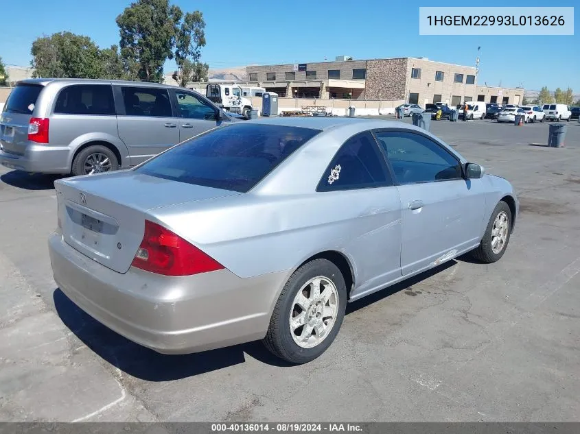 2003 Honda Civic Ex VIN: 1HGEM22993L013626 Lot: 40136014