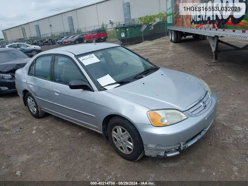 1HGES16553L032021 2003 Honda Civic Lx