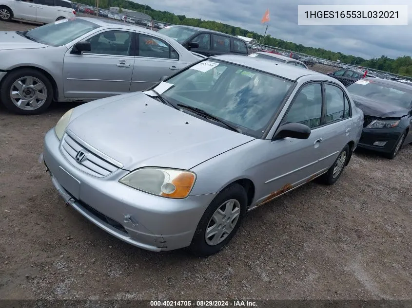 1HGES16553L032021 2003 Honda Civic Lx