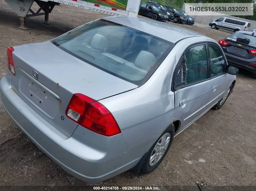 1HGES16553L032021 2003 Honda Civic Lx