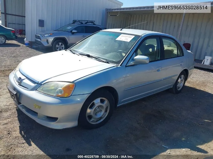 JHMES96653S028514 2003 Honda Civic Hybrid