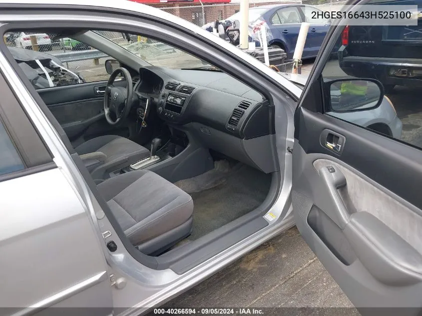 2HGES16643H525100 2003 Honda Civic Lx