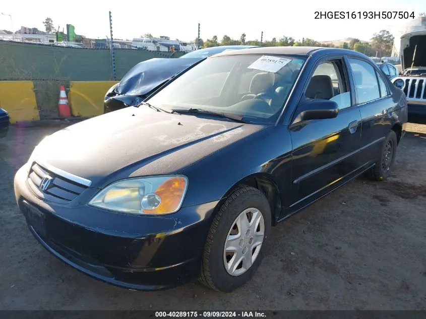 2HGES16193H507504 2003 Honda Civic Dx