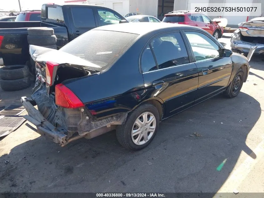 2HGES26753H501077 2003 Honda Civic Ex