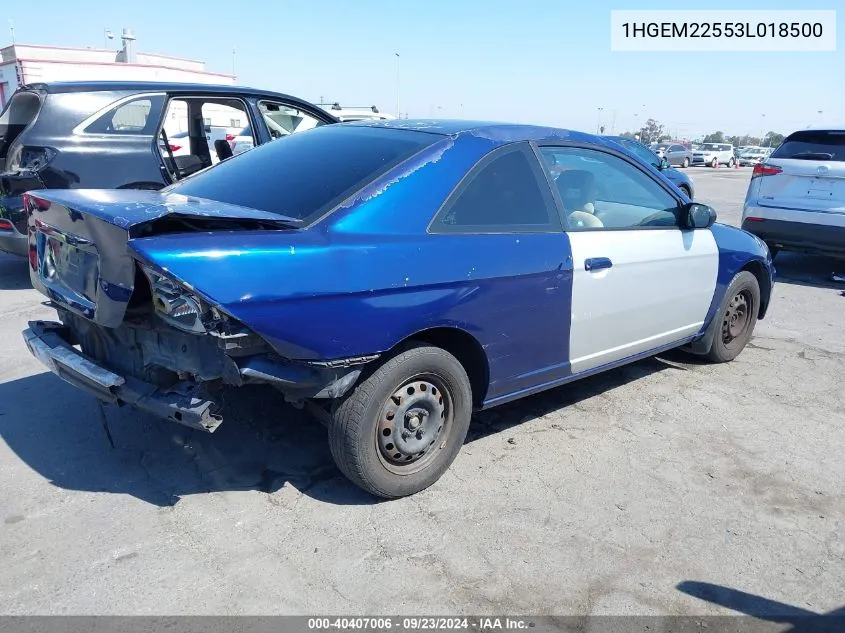 1HGEM22553L018500 2003 Honda Civic Lx