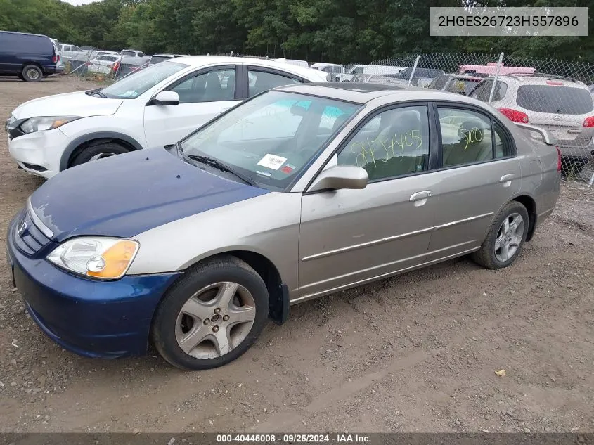 2HGES26723H557896 2003 Honda Civic Ex