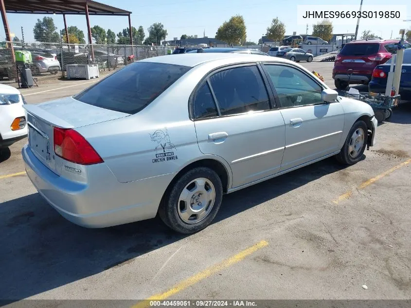 JHMES96693S019850 2003 Honda Civic Hybrid