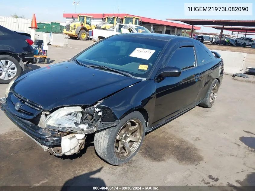 2003 Honda Civic Ex VIN: 1HGEM21973L082090 Lot: 40463174