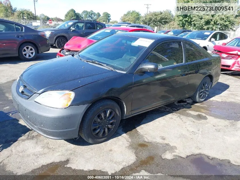 1HGEM22573L009541 2003 Honda Civic Lx