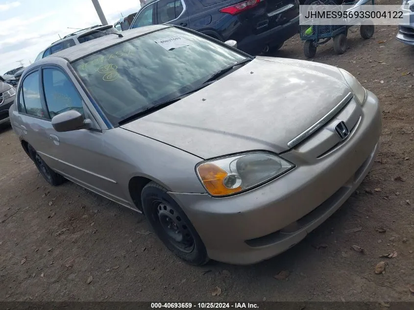 JHMES95693S004122 2003 Honda Civic Hybrid