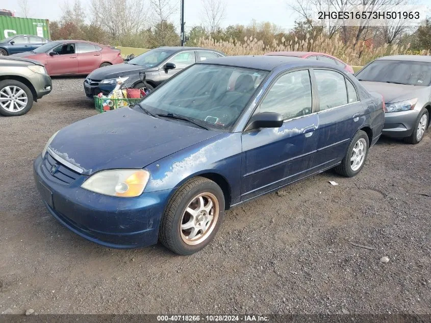 2003 Honda Civic Lx VIN: 2HGES16573H501963 Lot: 40718266