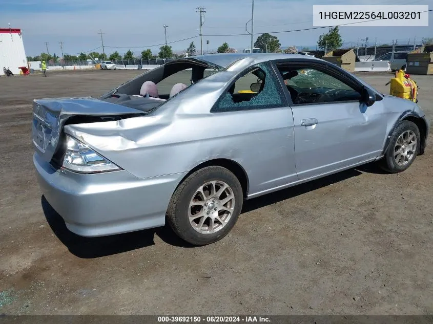 1HGEM22564L003201 2004 Honda Civic Lx