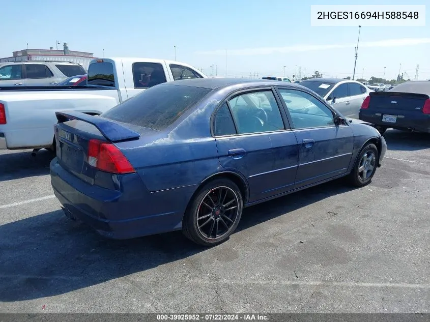 2HGES16694H588548 2004 Honda Civic Lx