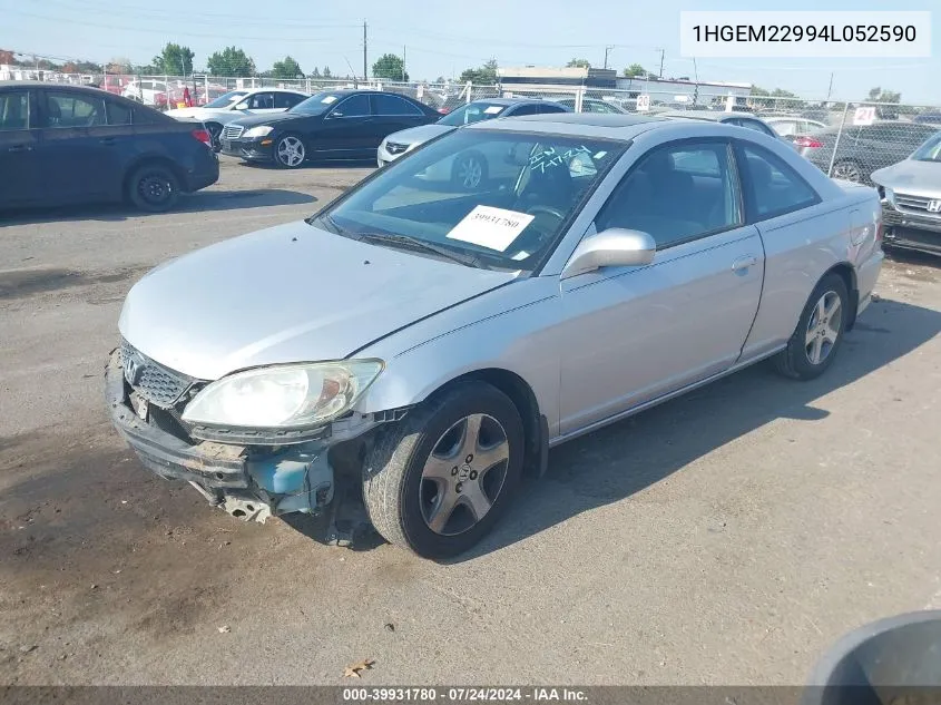 1HGEM22994L052590 2004 Honda Civic Ex