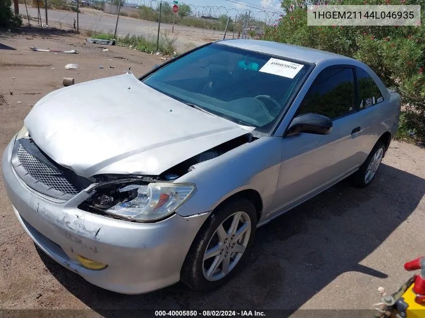 1HGEM21144L046935 2004 Honda Civic Vp