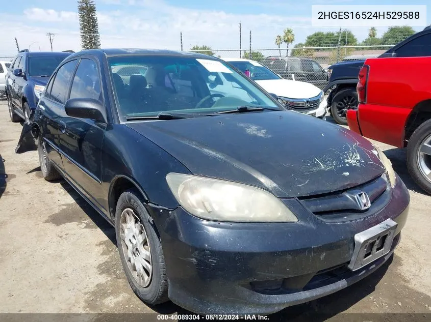 2HGES16524H529588 2004 Honda Civic Lx