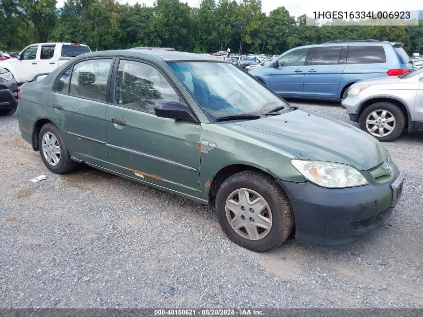 1HGES16334L006923 2004 Honda Civic Vp