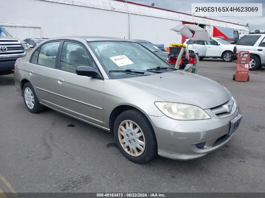 2004 Honda Civic Lx VIN: 2HGES165X4H623069 Lot: 40163473