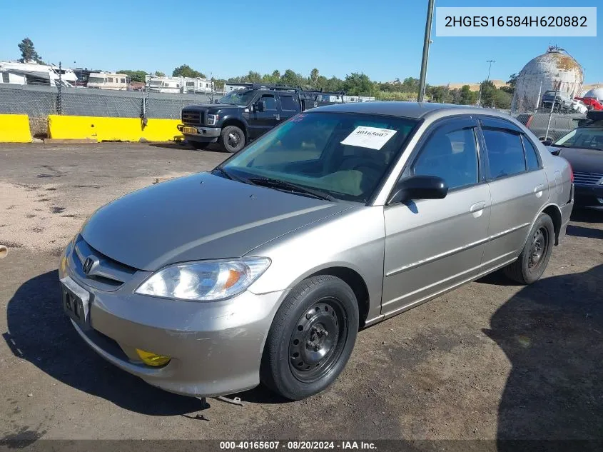 2HGES16584H620882 2004 Honda Civic Lx