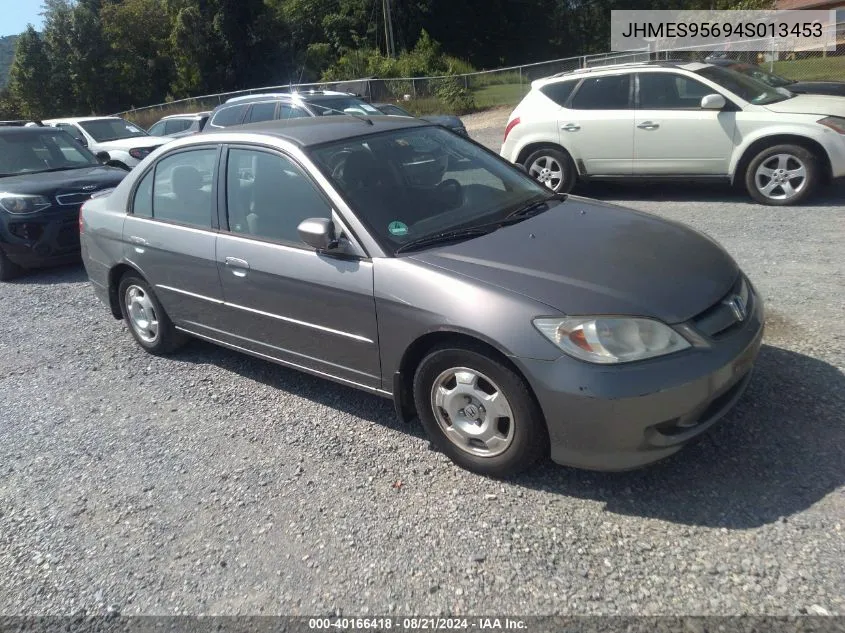 2004 Honda Civic Hybrid VIN: JHMES95694S013453 Lot: 40166418