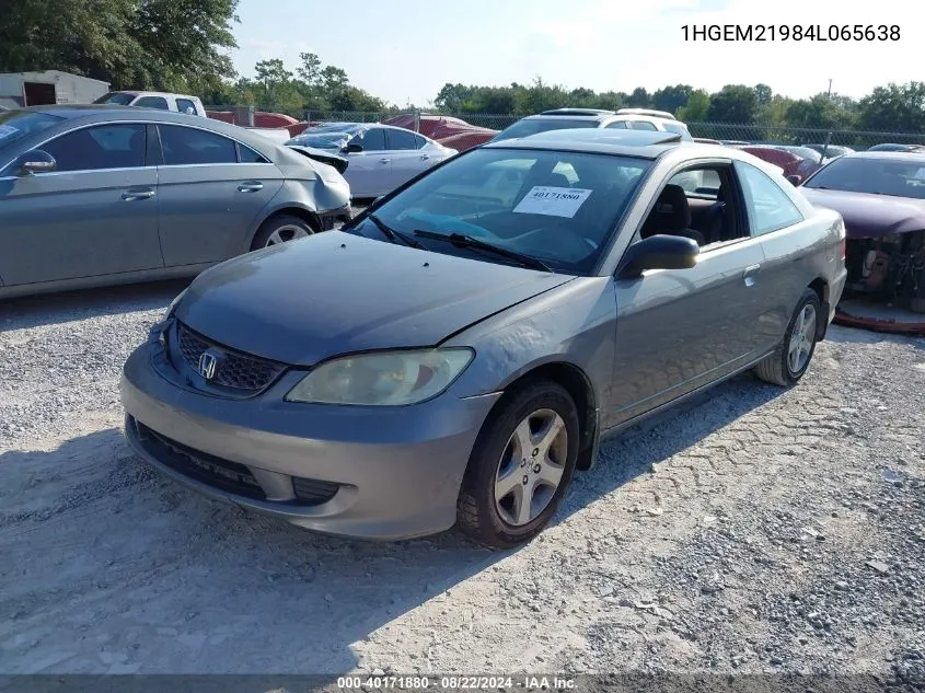 1HGEM21984L065638 2004 Honda Civic Ex