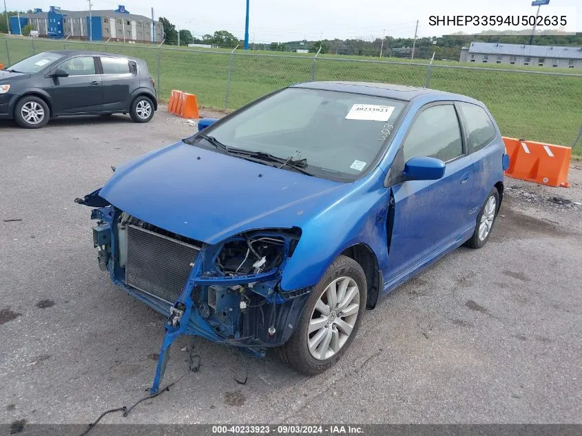 SHHEP33594U502635 2004 Honda Civic Si