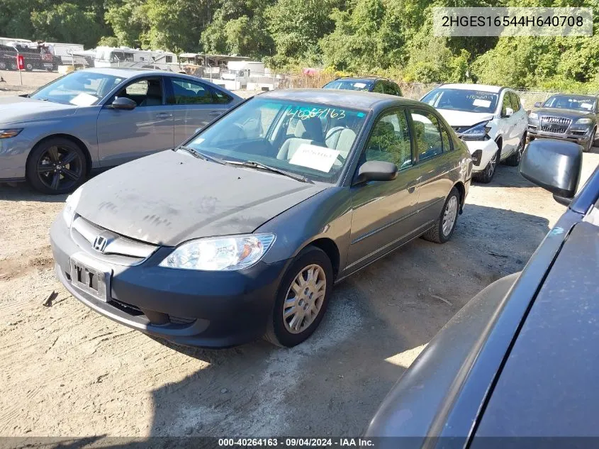 2HGES16544H640708 2004 Honda Civic Lx