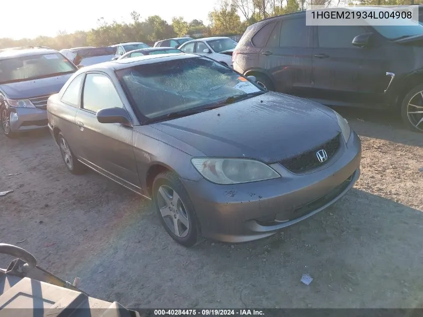 2004 Honda Civic Ex VIN: 1HGEM21934L004908 Lot: 40284475