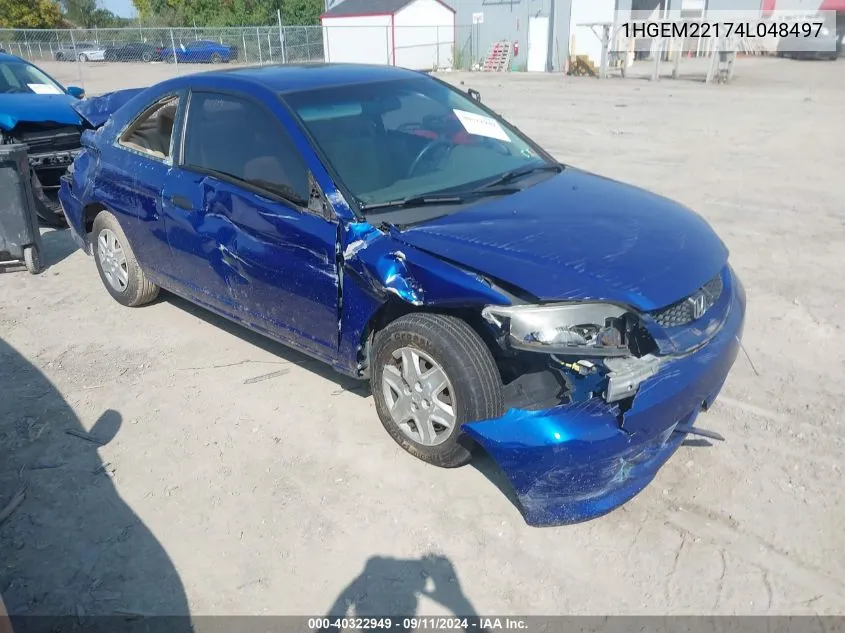 1HGEM22174L048497 2004 Honda Civic Vp