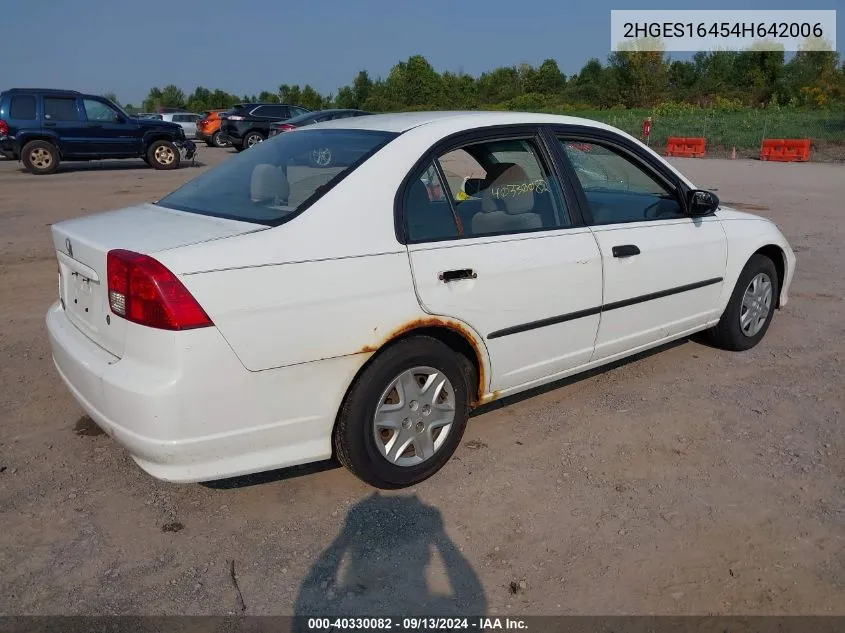 2HGES16454H642006 2004 Honda Civic Dx