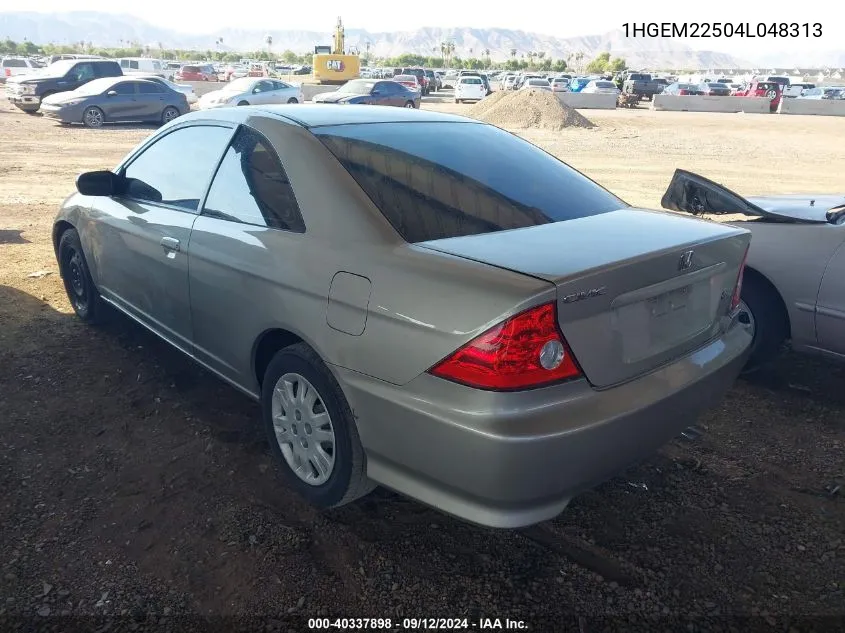 1HGEM22504L048313 2004 Honda Civic Lx