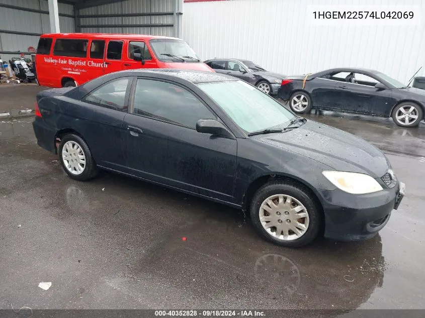 1HGEM22574L042069 2004 Honda Civic Lx