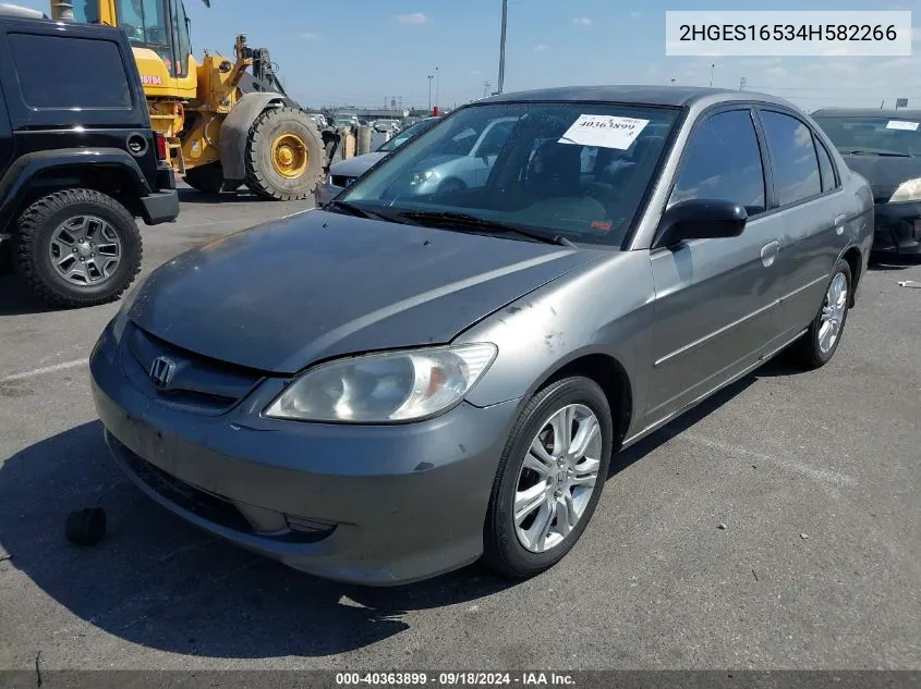 2HGES16534H582266 2004 Honda Civic Lx