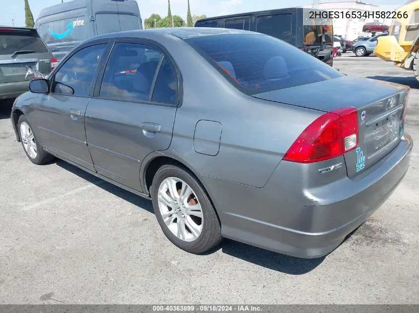 2HGES16534H582266 2004 Honda Civic Lx